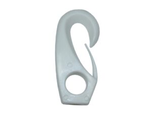 Шкотовый нержавеющий крюк OLIVE NYLON 5-6 mm Черн.