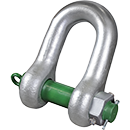 G-6018 Скоба с большой г/п  с предохранительным болтом Green Pin