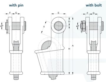 Клиновой фиттинг Global Rope Fittings на трос 23-26 мм Клиновой фиттинг Global Rope Fittings на трос 23-26 мм